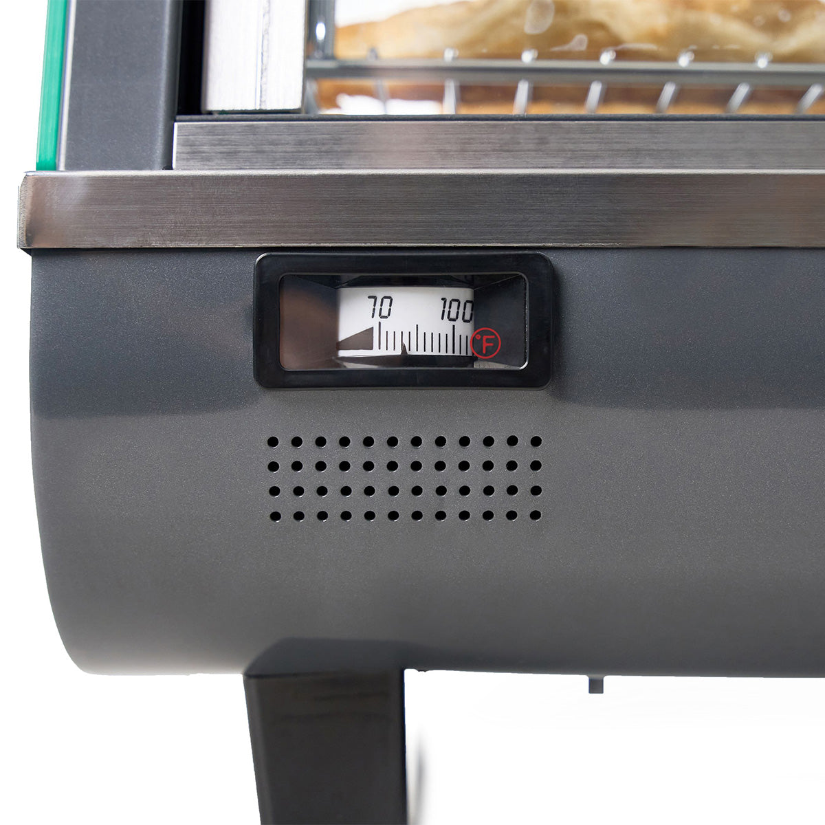 Premium Levella 6.6 ft³ Stainless Commercial Countertop Warmer Display Case With 3 Adjustable Shelves