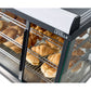 Premium Levella 6.6 ft³ Stainless Commercial Countertop Warmer Display Case With 3 Adjustable Shelves
