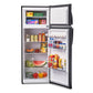 Premium Levella 7.3 ft³ Black Refrigerator With Manual Defrost, 3 Spill-Proof Glass Shelves, and Energy Star Certification