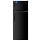 Premium Levella 7.3 ft³ Black Refrigerator With Manual Defrost, 3 Spill-Proof Glass Shelves, and Energy Star Certification