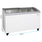 Premium Levella 7.4 ft³ White Curved Glass Door Freezer/Refrigerator Display With 3 Baskets