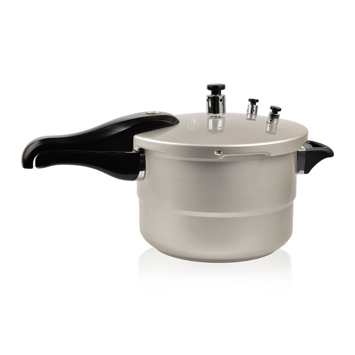 Premium Levella 7.40 Qt Silver Pressure Cooker With Auto-lock Handles