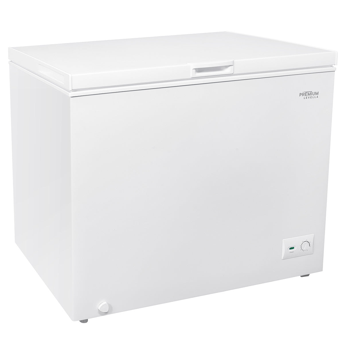 Premium Levella 8.7 ft³ White Chest Freezer With Basket and Wheels