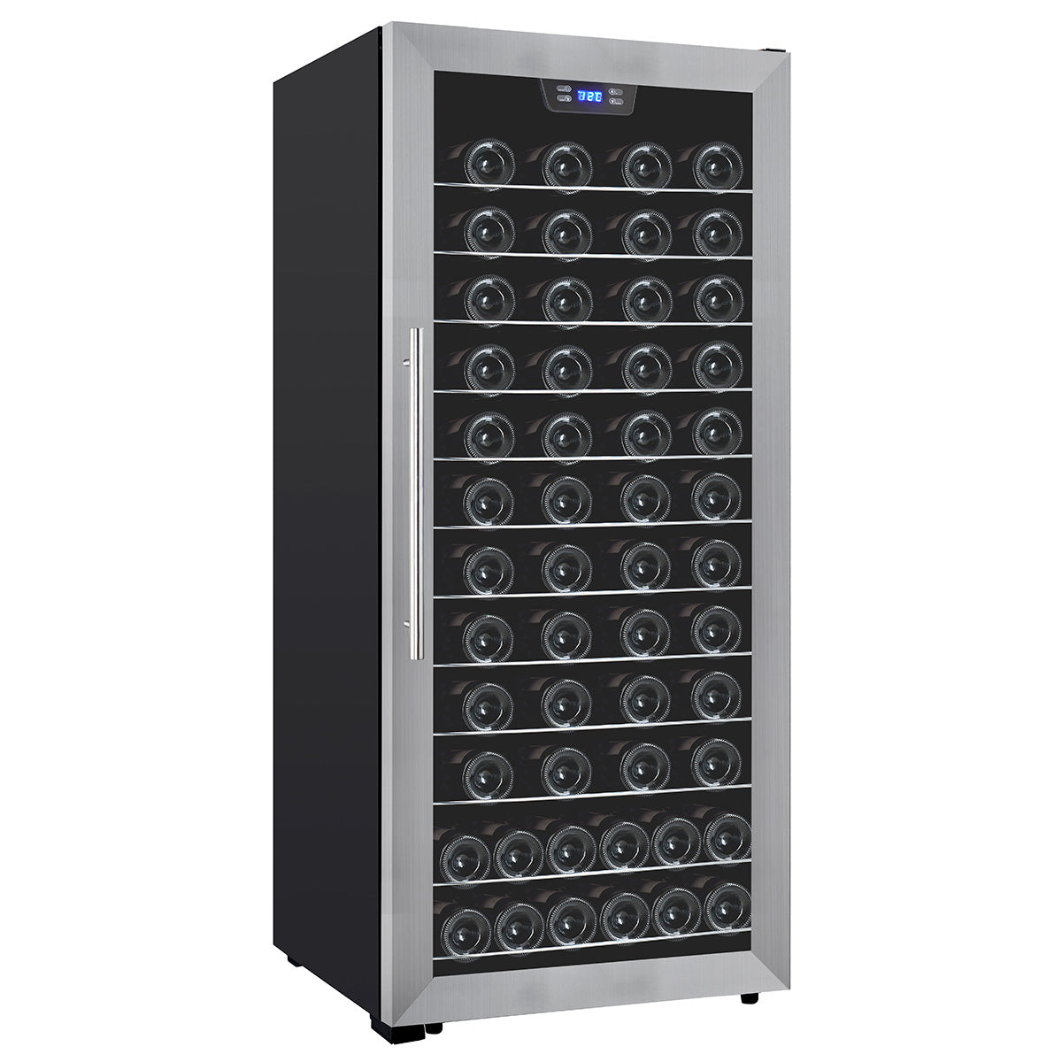 Premium Levella 94-Bottle Stainless Steel Auto Frost Wine Cooler