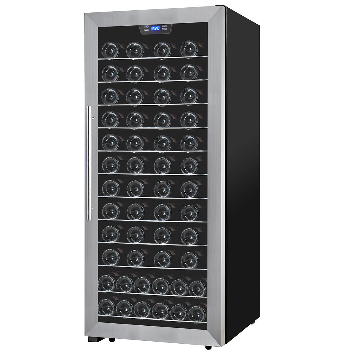 Premium Levella 94-Bottle Stainless Steel Auto Frost Wine Cooler