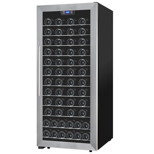 Premium Levella 94-Bottle Stainless Steel Auto Frost Wine Cooler