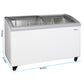 Premium Levella 9.5 ft³ White Curved Glass Door Freezer/Refrigerator Display With 3 Baskets