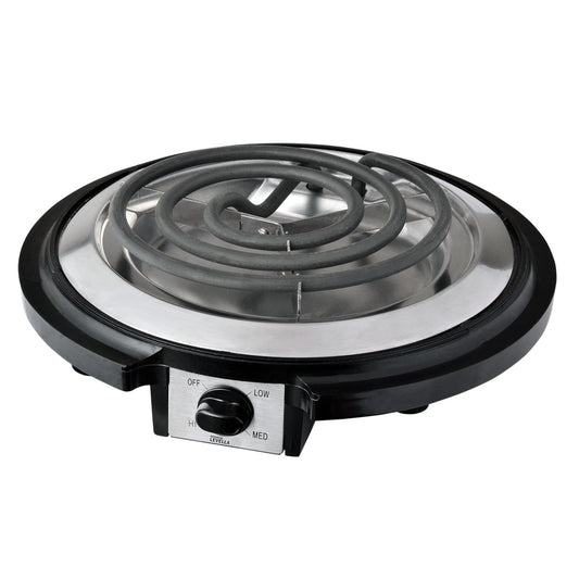 Premium Levella Single Electric Burner With Metal Drip Pan