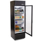 Premium Levella Single Glass Door - Beverage Display Cooler-12.5 cu ft-Black Merchandiser Refrigerator