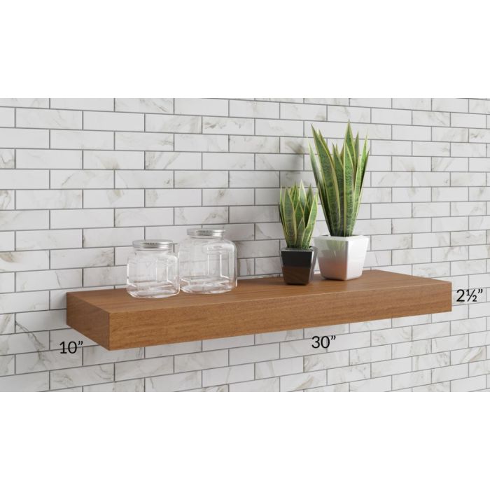 RTA 30" Floating Walnut Shelf