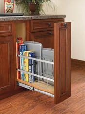 RTA 447BCSC8C Tray Divider/Foil Wrap Holder with Blumotion Soft-Close - Fits a 12" Wide Base Cabinet