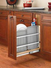 RTA 447BCSC8C Tray Divider/Foil Wrap Holder with Blumotion Soft-Close - Fits a 12" Wide Base Cabinet