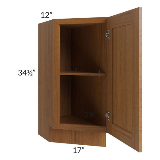 RTA Artisan Walnut Shaker 12" Base Transitional Cabinet (Left)