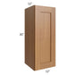 RTA Artisan Walnut Shaker 12" x 30" Wall Cabinet