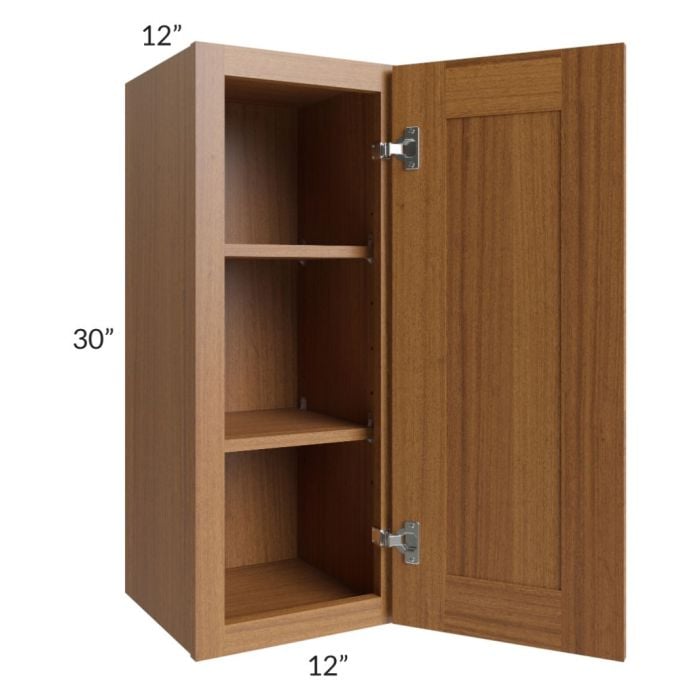 RTA Artisan Walnut Shaker 12" x 30" Wall Cabinet