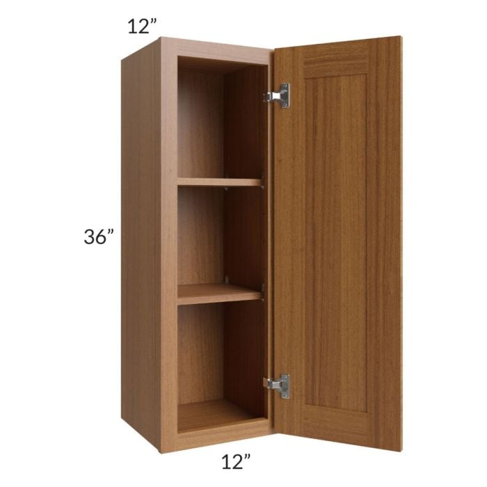 RTA Artisan Walnut Shaker 12" x 36" Wall Cabinet