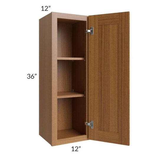 RTA Artisan Walnut Shaker 12" x 36" Wall Cabinet