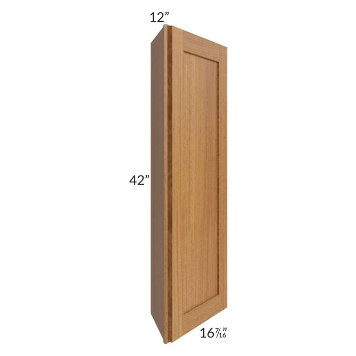 RTA Artisan Walnut Shaker 12" x 42" Angle Wall Cabinet