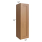 RTA Artisan Walnut Shaker 12" x 42" Wall Cabinet