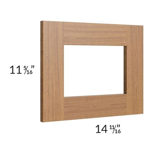 RTA Artisan Walnut Shaker 15" x 12" Glass Door Only with Glass Included