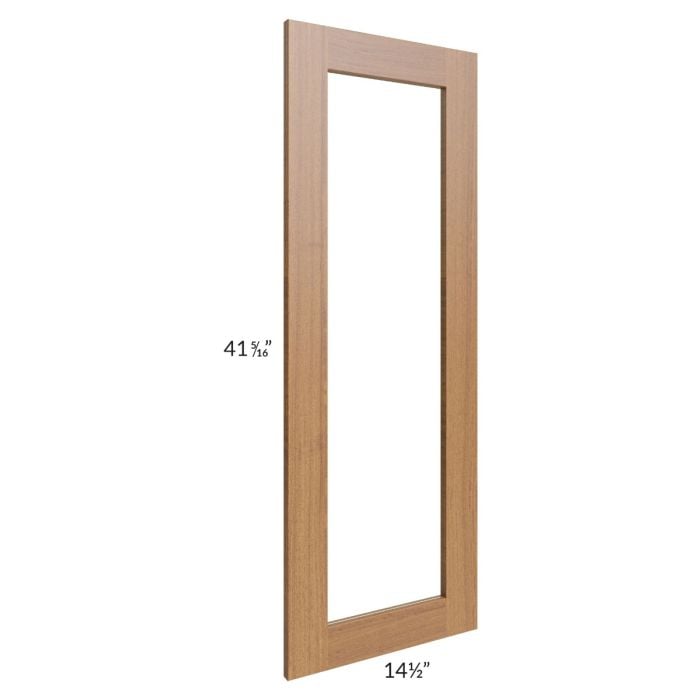 RTA Artisan Walnut Shaker 15" x 42" Glass Door Only with Glass Included