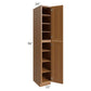RTA Artisan Walnut Shaker 15" x 96" Wall Pantry with 1 Decorative End Panel