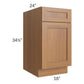 RTA Artisan Walnut Shaker 18" Base Cabinet