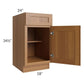 RTA Artisan Walnut Shaker 18" Base Cabinet with 2 Decorative End Panels