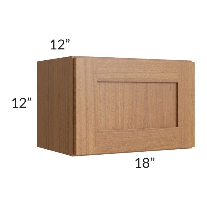 RTA Artisan Walnut Shaker 18" x 12" Wall Cabinet