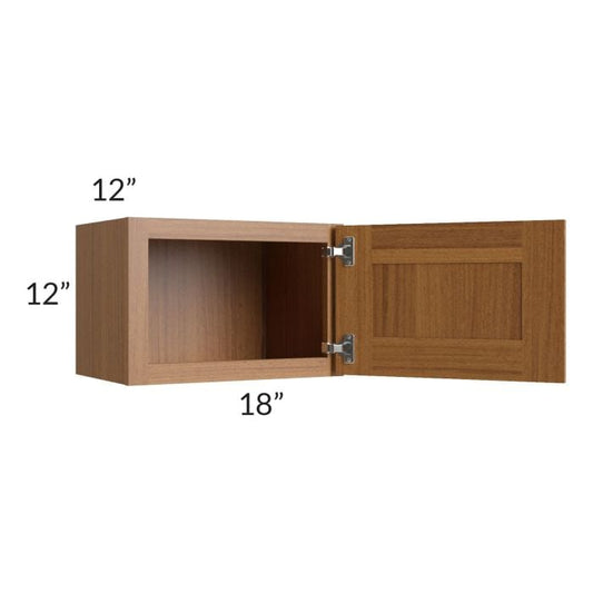 RTA Artisan Walnut Shaker 18" x 12" Wall Cabinet