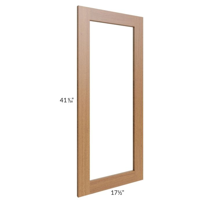 RTA Artisan Walnut Shaker 18" x 42" Glass Door Only with Glass Included