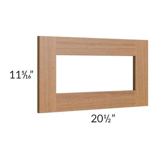 RTA Artisan Walnut Shaker 21" x 12" Glass Door Only with Glass Included