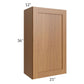 RTA Artisan Walnut Shaker 21" x 36" Wall Cabinet