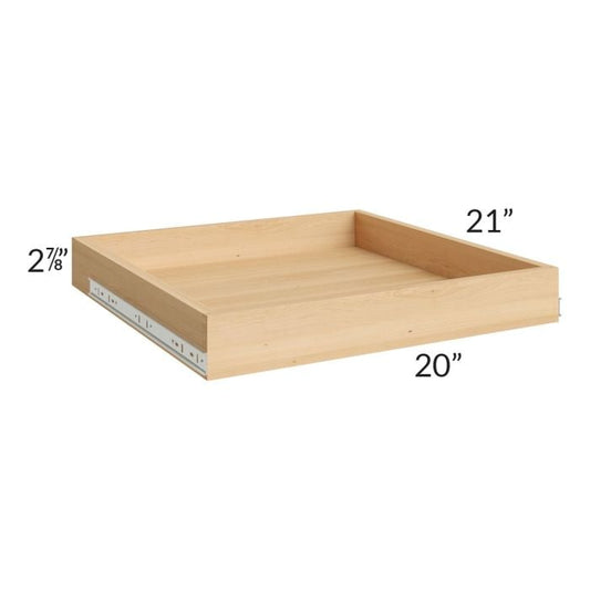 RTA Artisan Walnut Shaker 24" Roll Out Tray with a Dovetailed Drawer Box