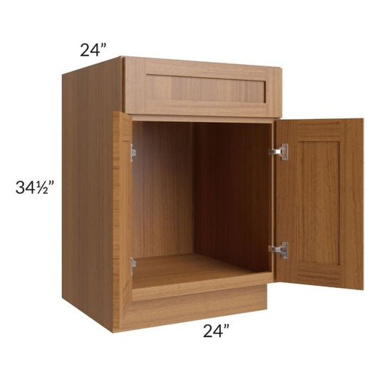 RTA Artisan Walnut Shaker 24" Sink Base Cabinet