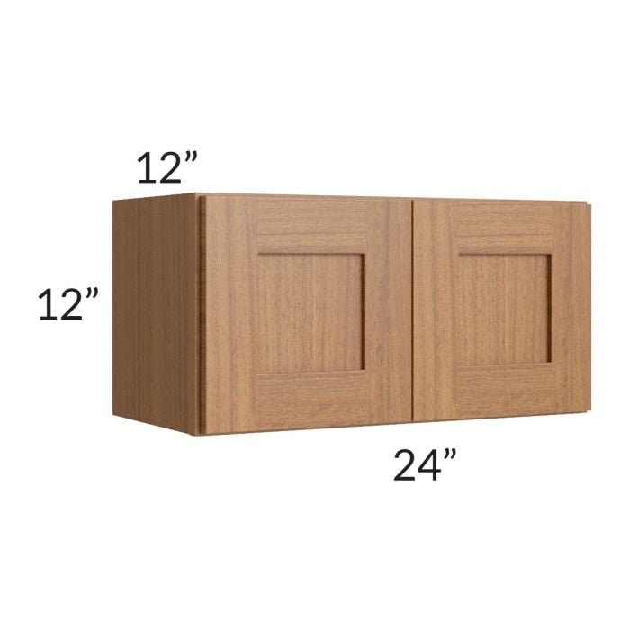 RTA Artisan Walnut Shaker 24" x 12" Wall Cabinet