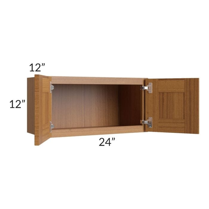 RTA Artisan Walnut Shaker 24" x 12" Wall Cabinet