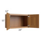 RTA Artisan Walnut Shaker 24" x 15" Wall Cabinet