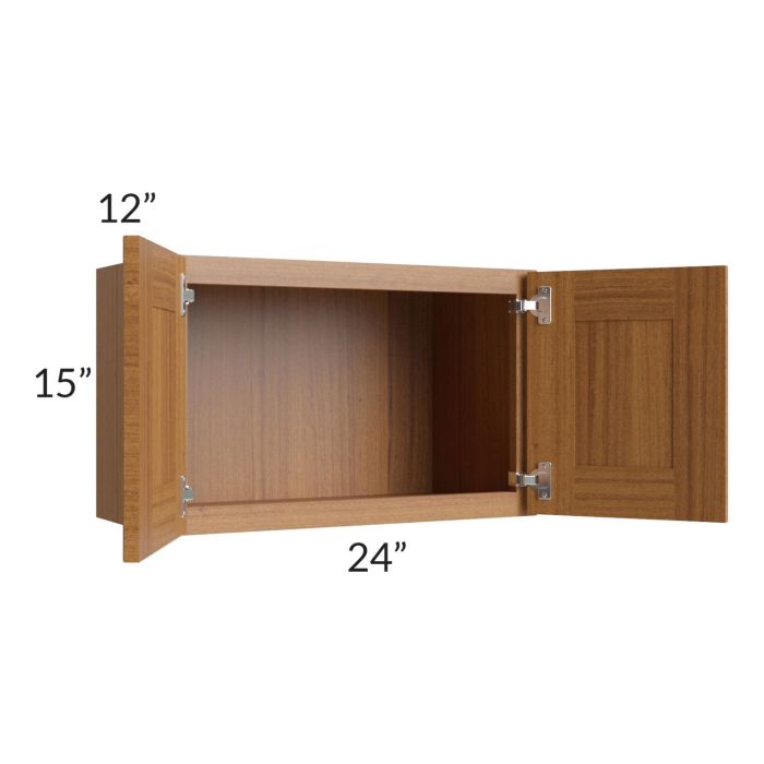 RTA Artisan Walnut Shaker 24" x 15" Wall Cabinet