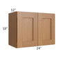 RTA Artisan Walnut Shaker 24" x 18" Wall Cabinet