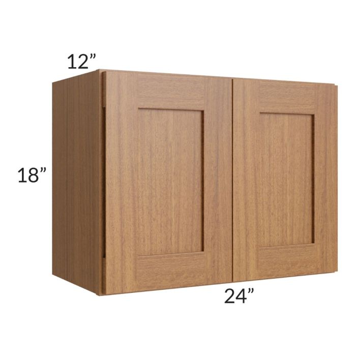RTA Artisan Walnut Shaker 24" x 18" Wall Cabinet