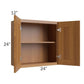 RTA Artisan Walnut Shaker 24" x 24" Wall Cabinet