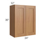 RTA Artisan Walnut Shaker 24" x 30" Wall Cabinet