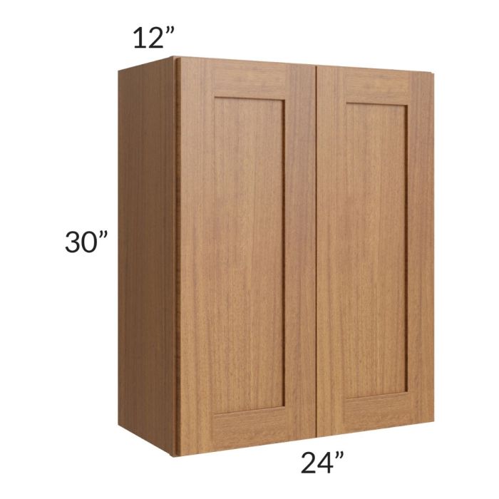 RTA Artisan Walnut Shaker 24" x 30" Wall Cabinet