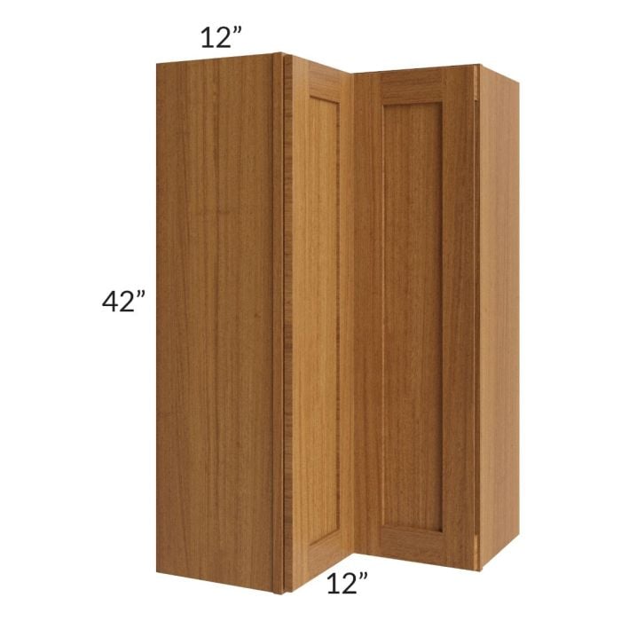 RTA Artisan Walnut Shaker 24" x 42" Wall Corner Unit