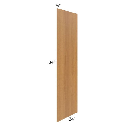 RTA Artisan Walnut Shaker 24" x 84" Refrigerator End Panel - Cut in Half