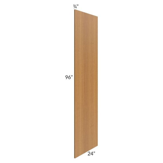 RTA Artisan Walnut Shaker 24" x 96" Refrigerator End Panel - Cut in Half