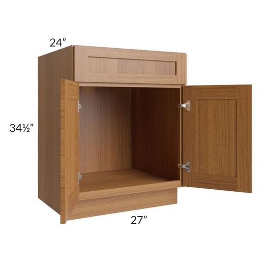 RTA Artisan Walnut Shaker 27" Sink Base Cabinet