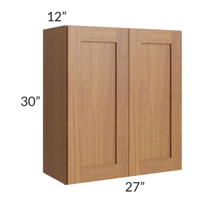 RTA Artisan Walnut Shaker 27" x 30" Wall Cabinet