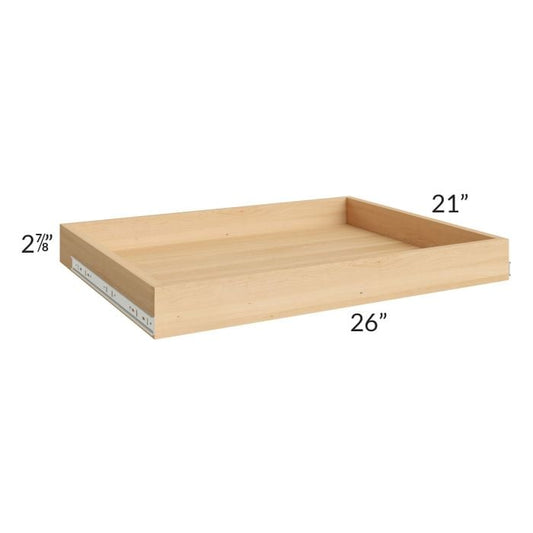 RTA Artisan Walnut Shaker 30" Roll Out Tray with a Dovetailed Drawer Box